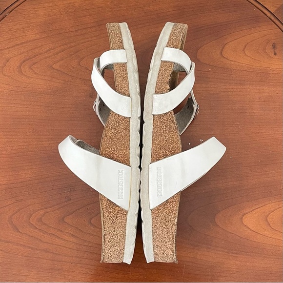 Birkenstock Women’s Mayari Birko Flor White Strap Sandals | EU 39 - Picture 7 of 8